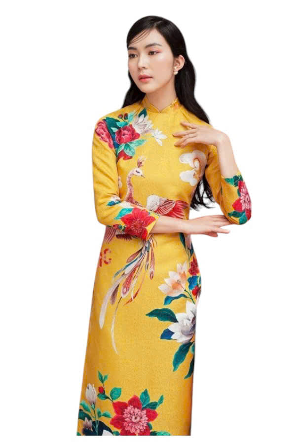 vietnam silk dress Cheongsam Top Classic Vietnam Silk Ao Dai Dress