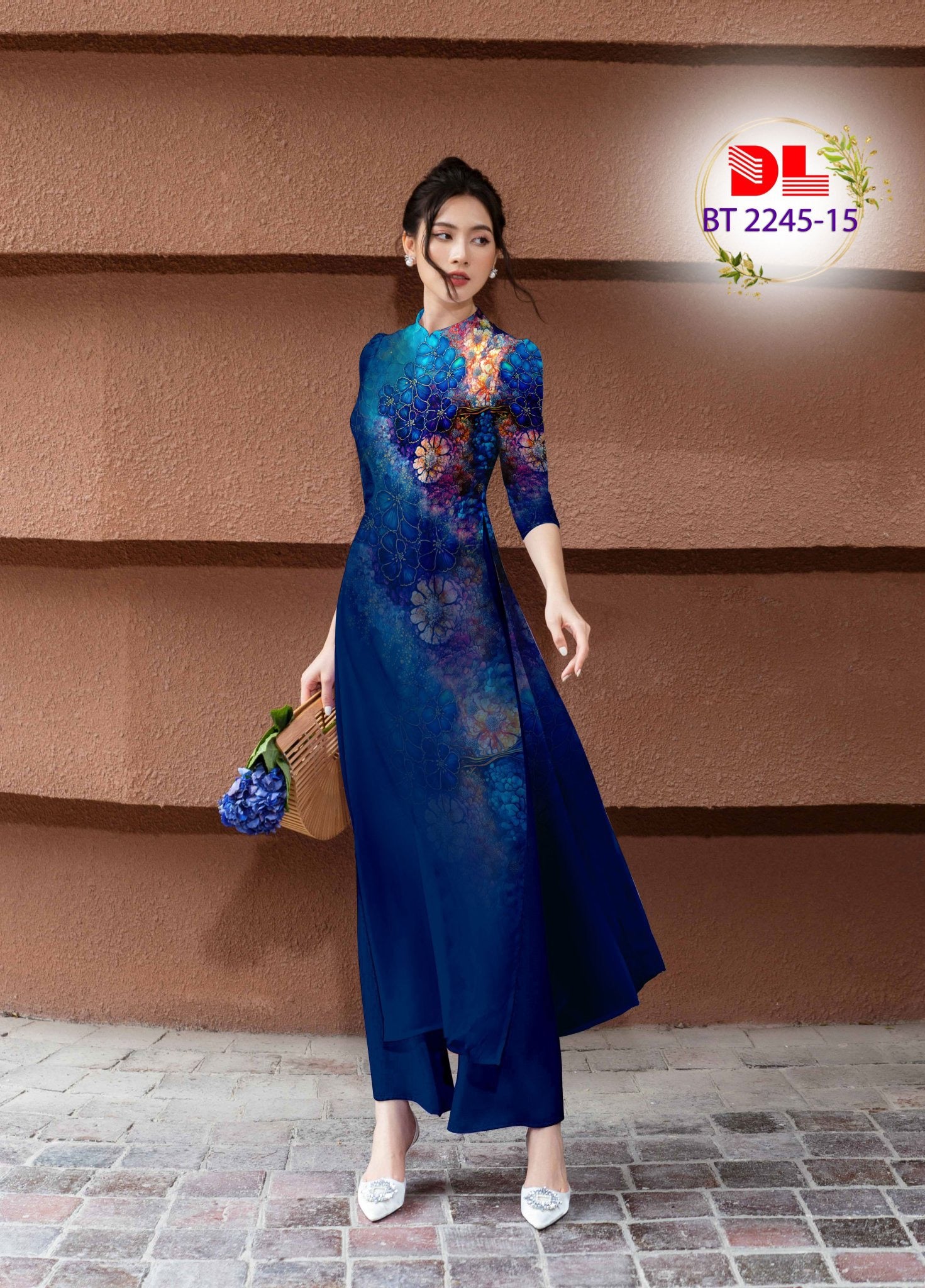 ao dai dresses short Collared Floral Short Vietnam Ao Dai Party Dress in Marikina Smartshop