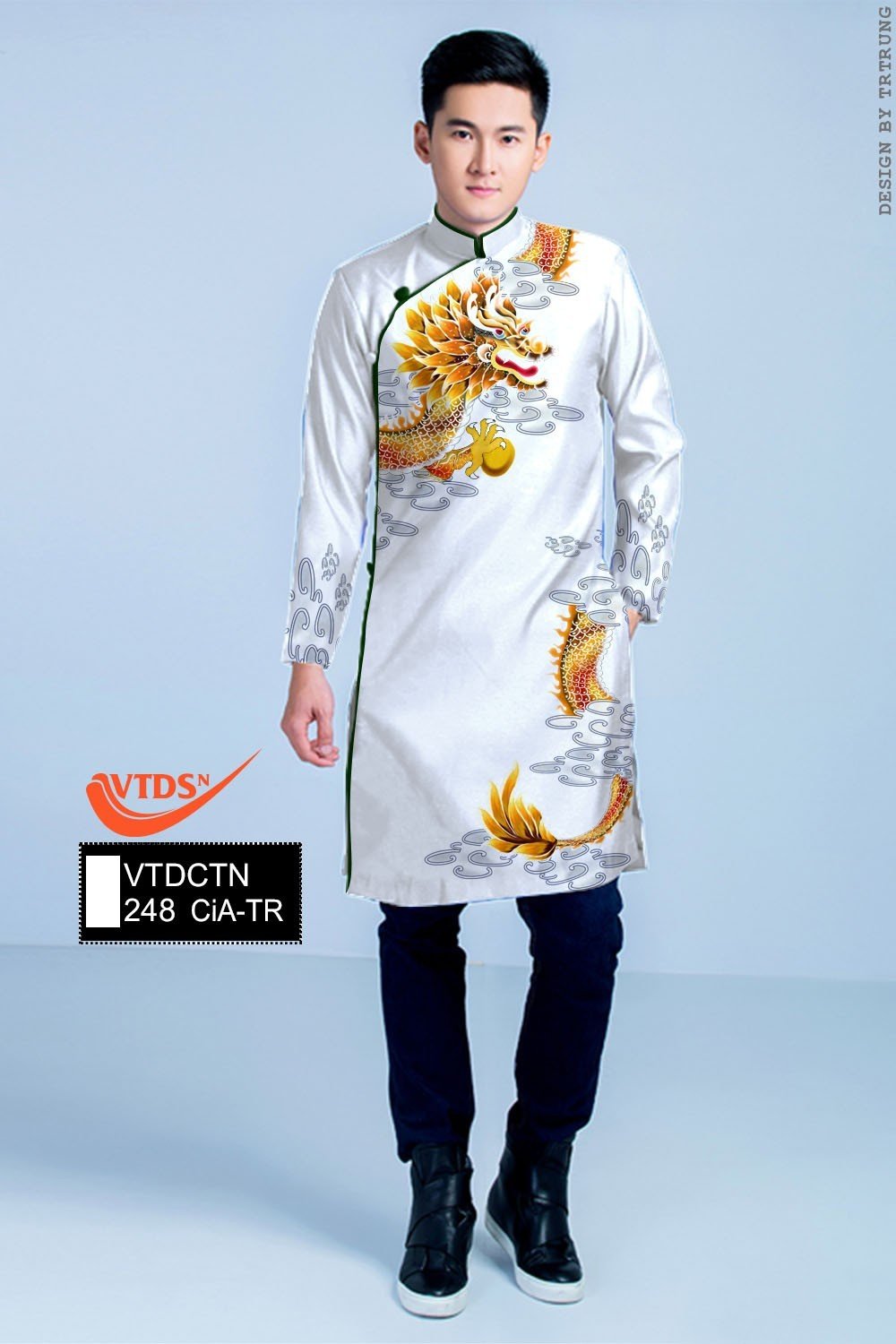 Printed Ao Dai For Men | Men Dress | Male Ao Dai | Áo Dài Nam
