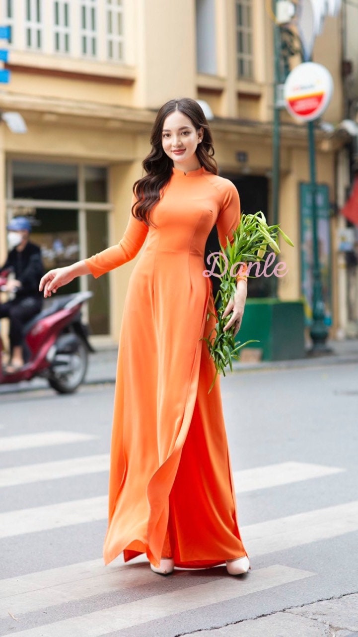 Plus Size 5XL Ao Dai Modern Clothing Black and Red Vietnamese