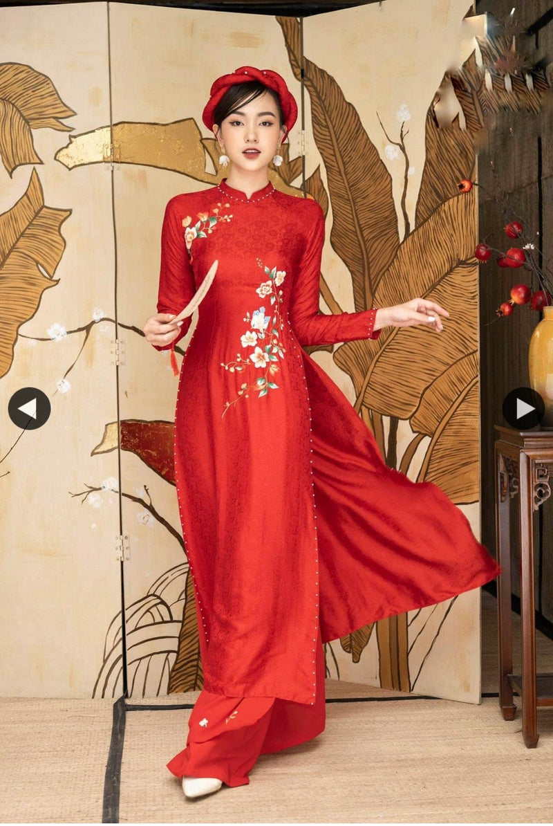 vietnamese dresses Light Blue Ao Dai For Women