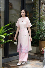 Eternal Spring Bloom Vietnamese Modernized Dress | Áo Dài Cách Tân E29
