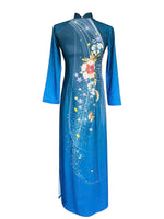 3D Printed Blue Ao Dai For Women | Vietnamese Ao Dai | NO PANTS E5