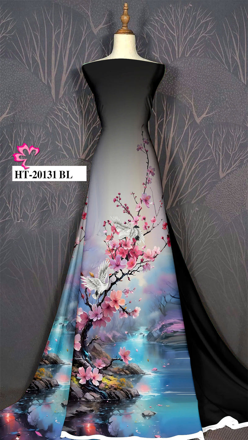 Printed Women Ao Dai | Vietnamese Traditional Dress