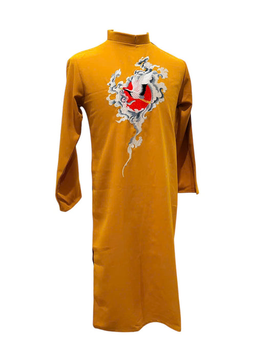 Crane at Sky Traditional Ao Dai For Men | Men Dress | Áo Dài Nam C18