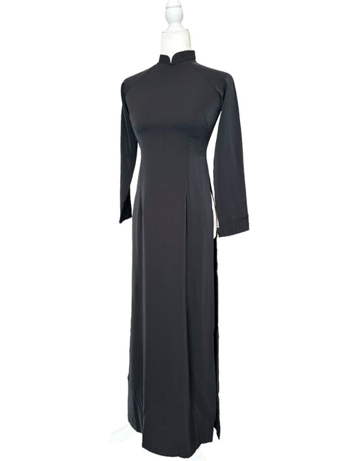 A1 Black Vietnamese Ao Dai For Women and Kids | Ao Dai Viet Nam | Áo Dài Truyền Thống