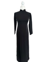 Pre-made Black Vietnamese Ao Dai For Women | Ao Dai Viet Nam | Áo Dài Truyền Thống