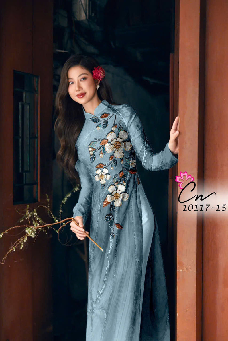 Printed Women Ao Dai | Vietnamese Traditional Dress