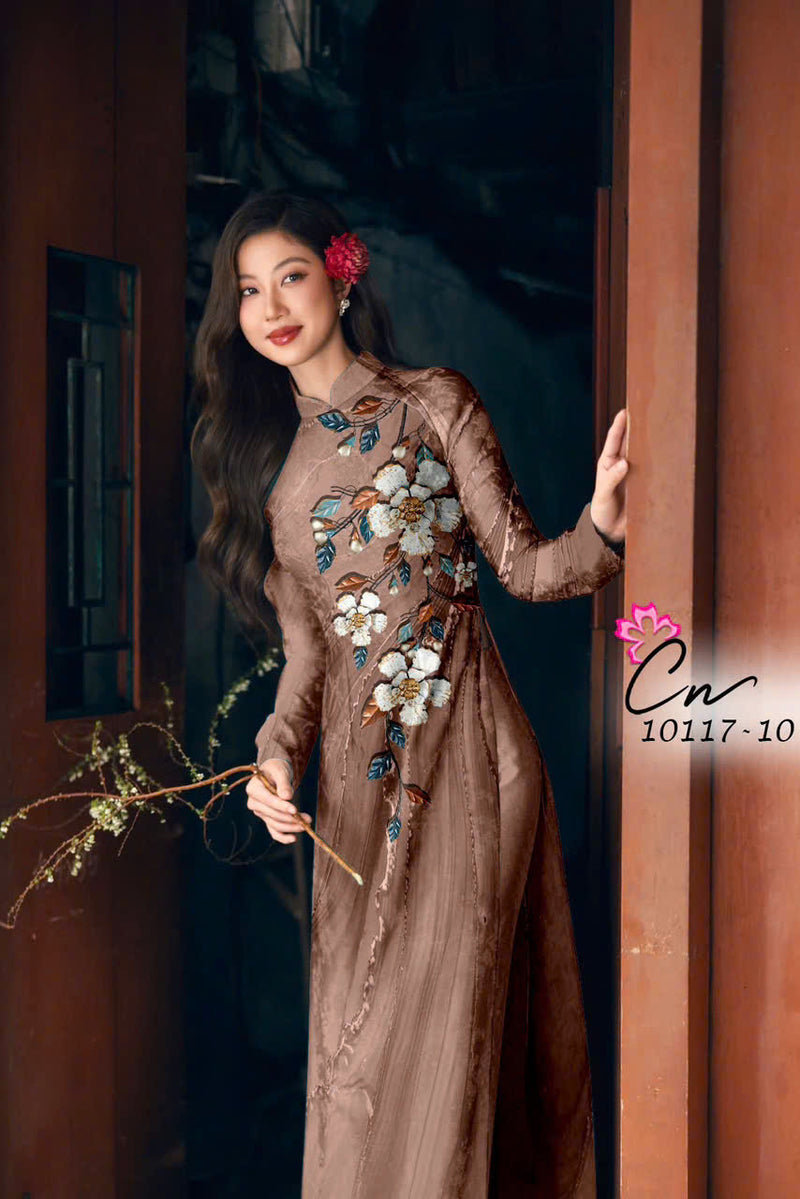 Printed Women Ao Dai | Vietnamese Traditional Dress