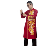 Red Dragon Embroidered Ao Dai For Men | Men Dress | Men's Ao Dai For Wedding | Áo Dài Nam