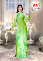 Áo dài lụa in hoa| Printed Flower Pattern Vietnamese long dress | Ao Dai For Wedding