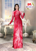 Áo dài lụa in hoa| Printed Flower Pattern Vietnamese long dress | Ao Dai For Wedding