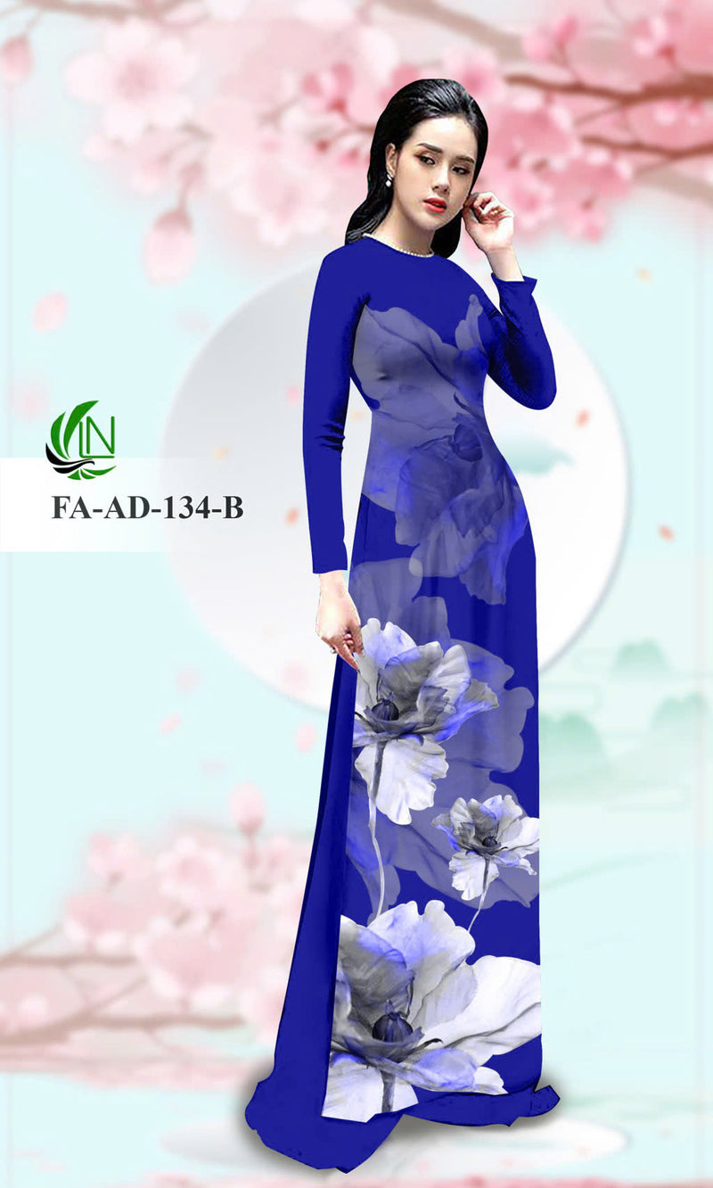 3D Printed Traditional Vietnamese Ao Dai | Ao Dai For Wedding | Áo Dài Truyền Thống | Round Neck