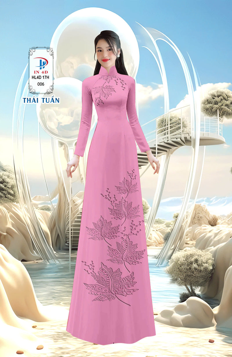 Thai Tuan Silk Ao Dai - Traditional 4D Printed Ao Dai