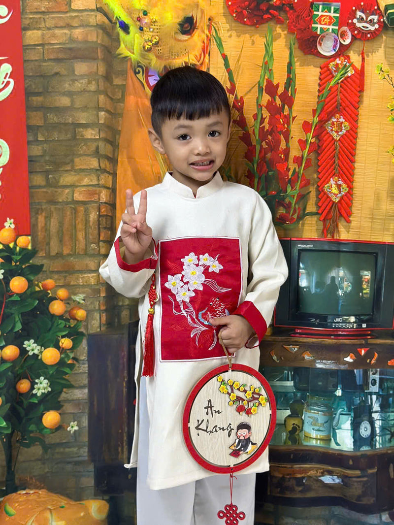 Dress For Boys | Áo Dài Bé Trai | Kid Long Dress Ao Dai | Viet Dress For Kids