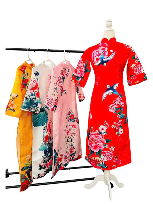 Gam Ao Dai For Women | Vietnamese Modernized Ao Dai Vietnam | C10