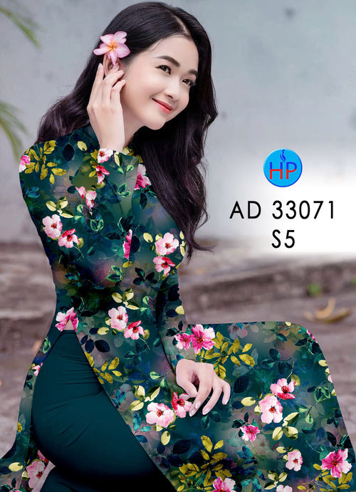 3D Printed Floral Ao Dai For Women | Áo Dài Truyền Thống E1