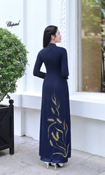 Golden Wheat Ao Dai Traditional Vietnamese Ao Dai No Pants E17