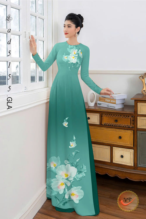 3D Printed Floral Ao Dai For Women | Vietnamese Ao Dai