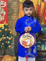 Boy Dress | Áo Dài Gam Blue Bé Trai | E34