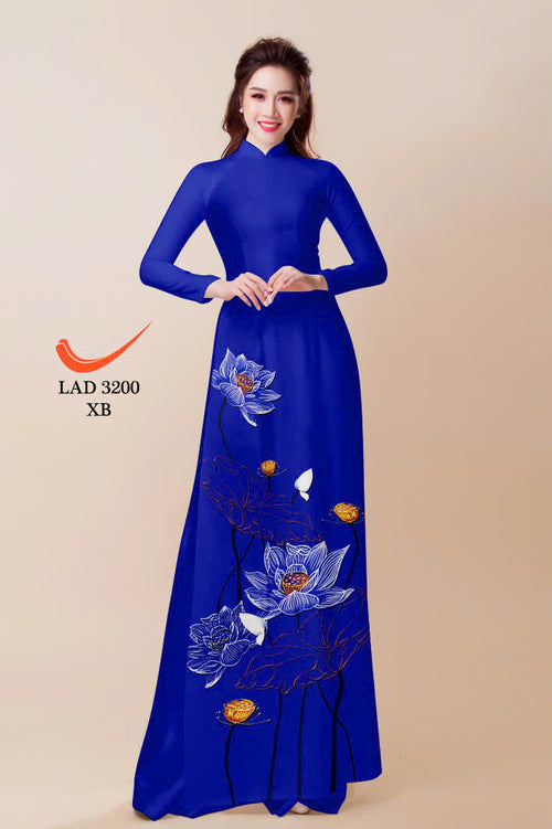 Printed Women Ao Dai | Vietnamese Traditional Dress
