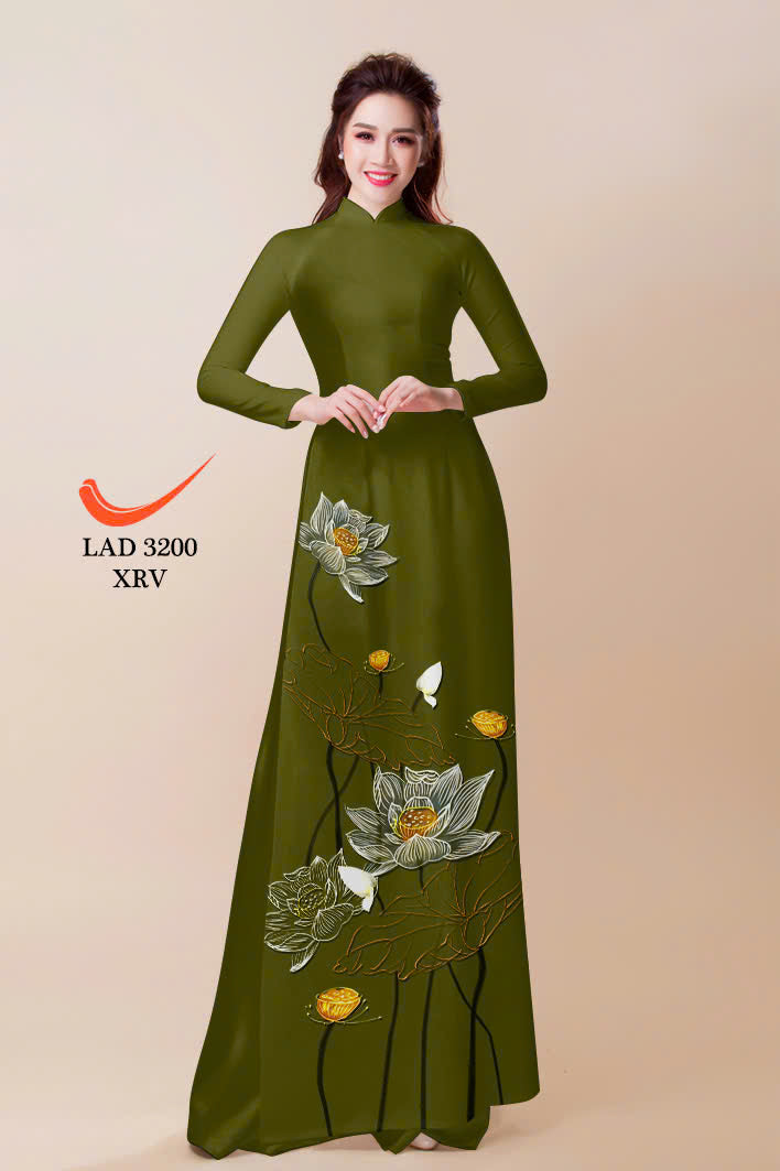 Printed Women Ao Dai | Vietnamese Traditional Dress