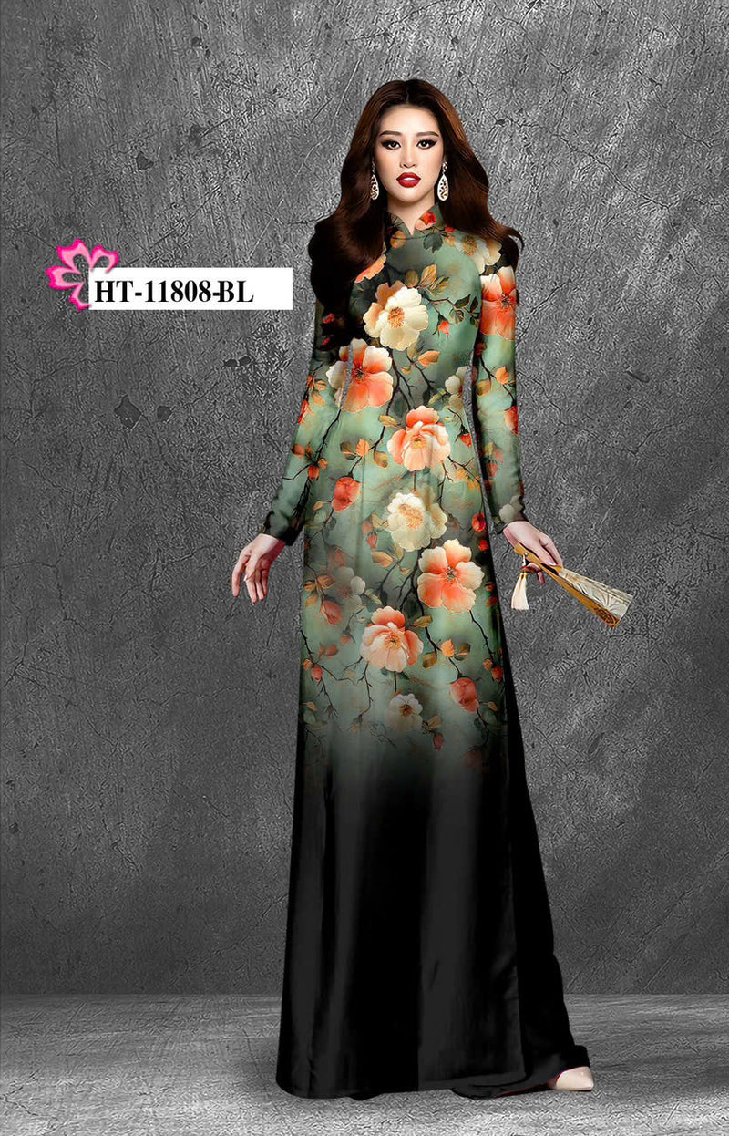 Printed Women Ao Dai | Vietnamese Traditional Dress