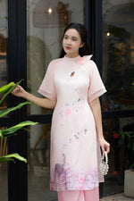 Eternal Spring Bloom Vietnamese Modernized Dress | Áo Dài Cách Tân E29