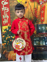 Boy Dress | Áo Dài Gam Red Bé Trai | E34