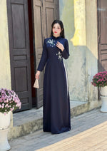 Daisy Floral Embroidered Ao Dai  | Áo Dài Truyền Thống