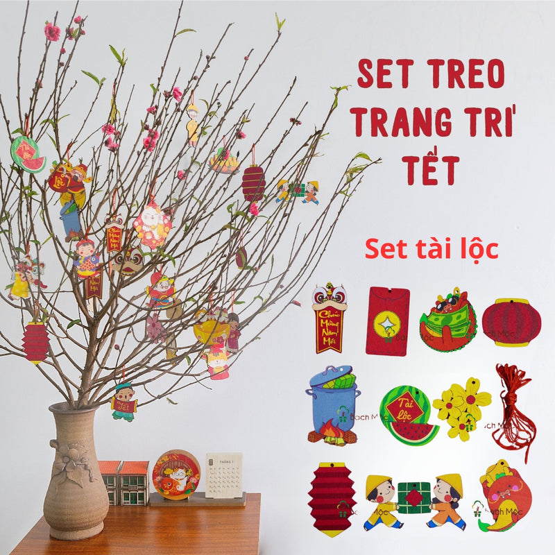 Decoration Vietnamese New Year 2024- Dragon Tet- Tết Cổ Truyền - Decoration Door Hanging Tet