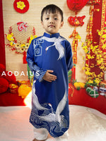 Blue Crane Ao Dai Kid | Dress For Boys | Áo Dài Bé Trai