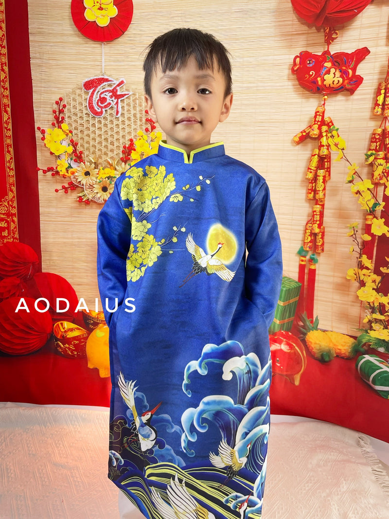 Blue MAI Ao Dai Kid | Dress For Boys | Áo Dài Bé Trai