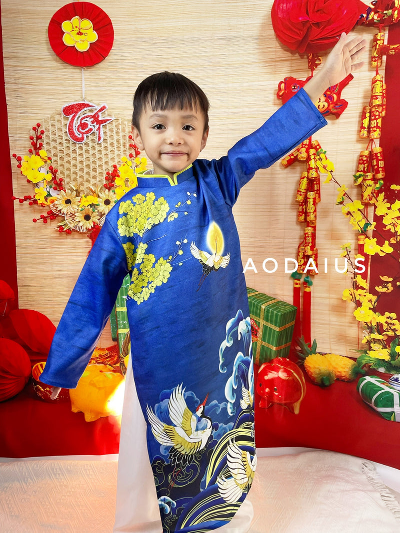 Blue MAI Ao Dai Kid | Dress For Boys | Áo Dài Bé Trai