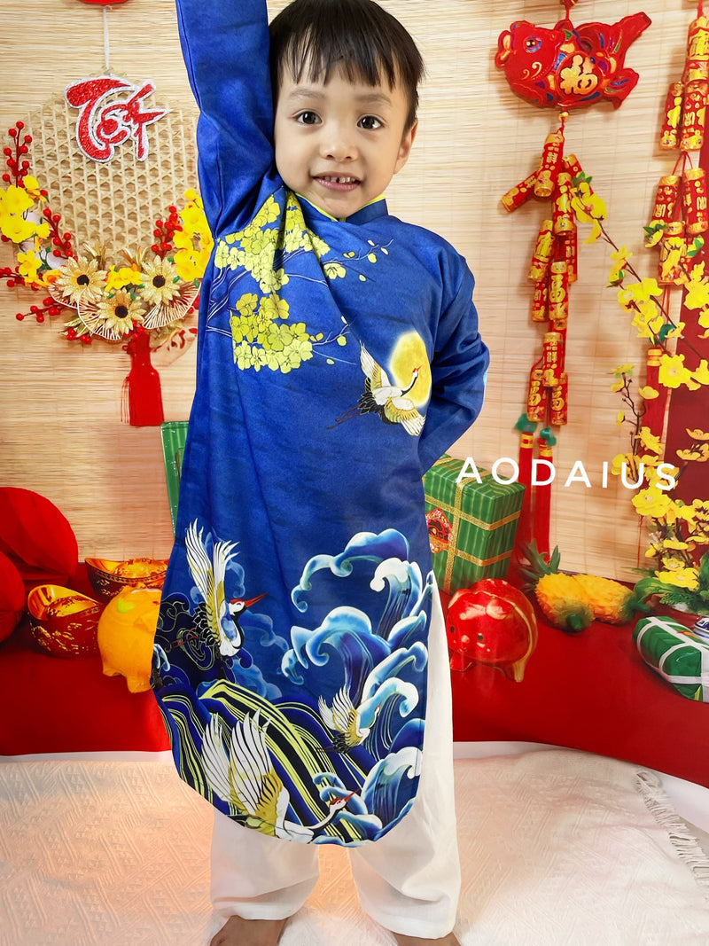 Blue MAI Ao Dai Kid | Dress For Boys | Áo Dài Bé Trai