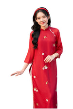 Pre-made Modernized Ao Dai Set | Vietnamese Ao Dai | Lace Ao Dai | Áo Dài Cách