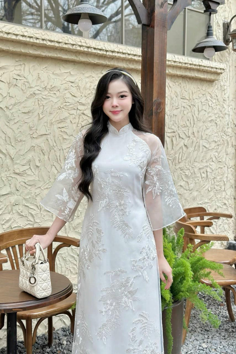 Lace ao dai best sale