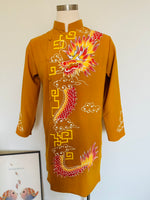 Dragon Hand-paint Vietnamese traditional Ao Dai For Men | Men Dress | Ao Dai For Groomsmen | Áo Dài Nam