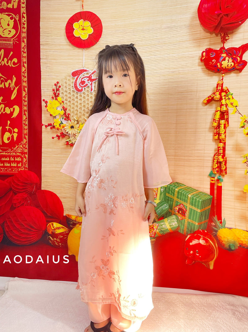 Ao Dai For Kid Girl | Ao Dai Dress For Daughter