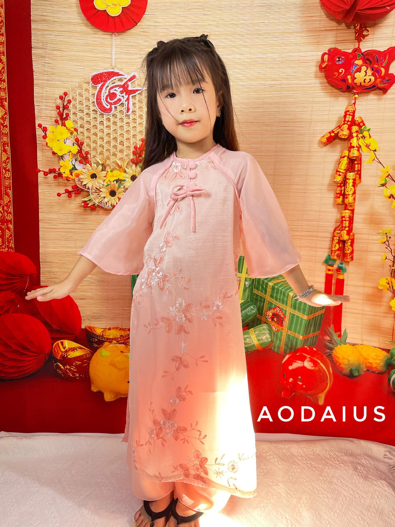 Ao Dai For Kid Girl | Ao Dai Dress For Daughter