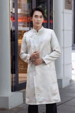 Cream Thuy Moc Men Ao Dai | Áo Dài Nam I31