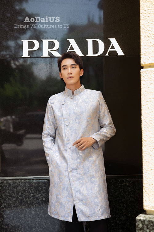 Sparkle Men and Boy Family Matching Ao Dai I31