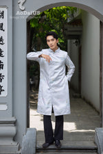 Blue Thuy Moc Men Ao Dai | Áo Dài Nam I31