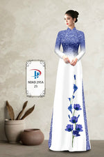 Printed Traditional Vietnamese Ao Dai For Women | Vietnamese ao dai| Ao Dai Viet Nam | Áo Dài Truyền Thống