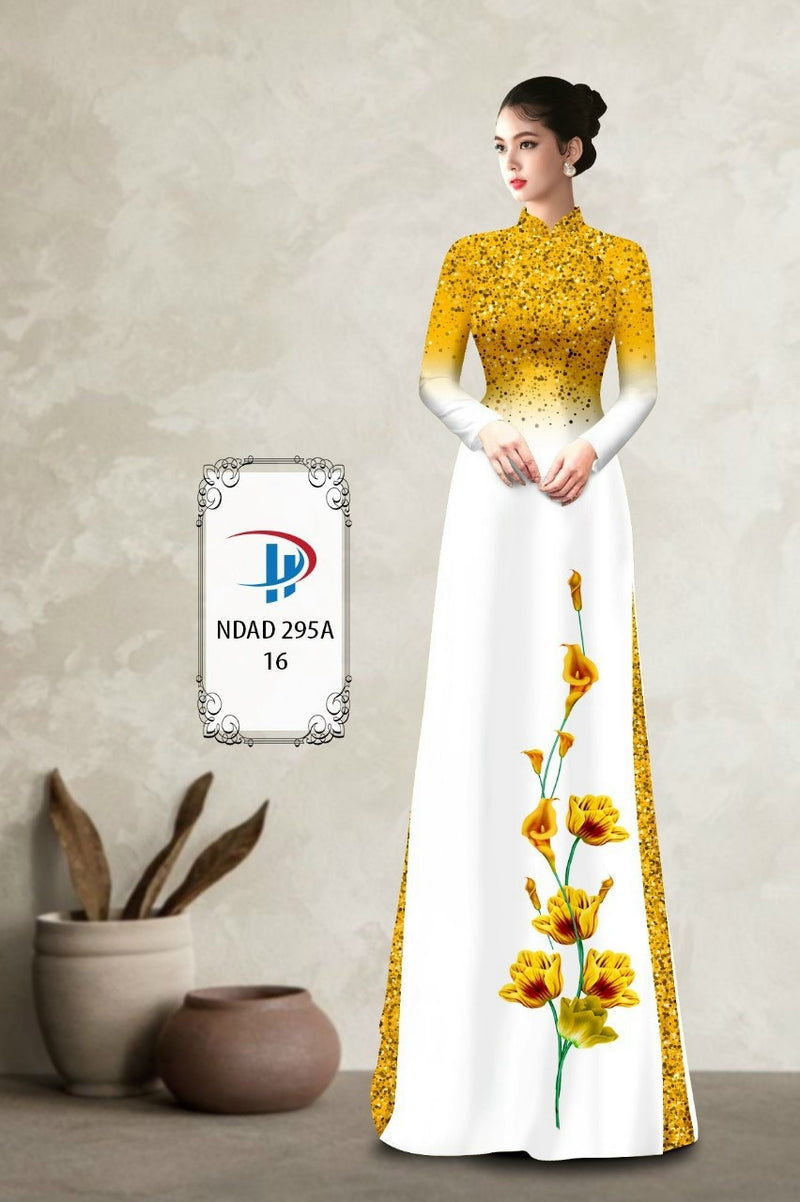 Printed Traditional Vietnamese Ao Dai For Women | Vietnamese ao dai| Ao Dai Viet Nam | Áo Dài Truyền Thống