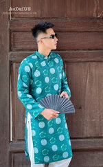 Vietnamese Green Men Ao Dai | Áo Dài Nam Màu Xanh I14