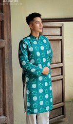 Vietnamese Green Men Ao Dai | Áo Dài Nam Màu Xanh I14