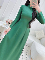 Green Gấm Vietnamese Ao Dai | Traditional Vietnamese Long Dress VN-A1
