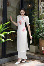 Hồng Vân Vietnamese Modernized Dress No Pants | Áo Dài Cách Tân E29