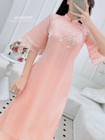 Peach Whisper Mother & Daughter Ao Dai | Family Matching Ao Dai B14